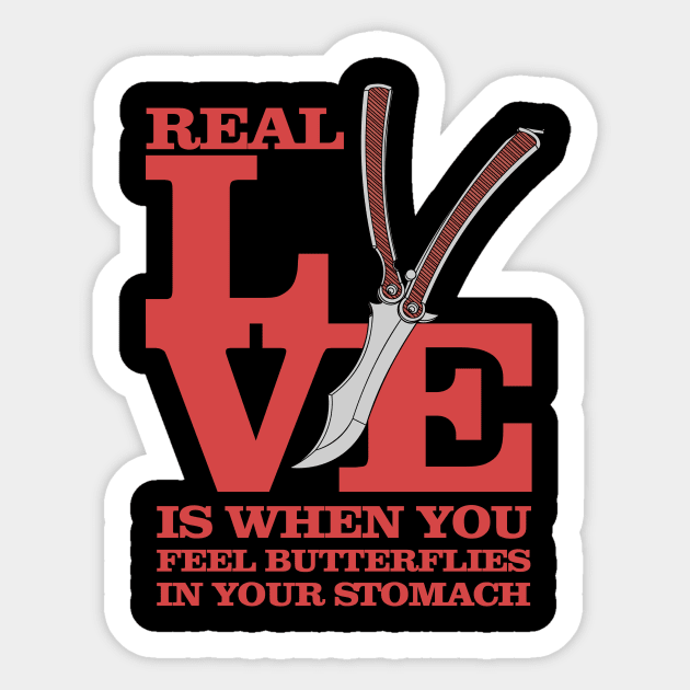 The Real Love Sticker by Daltoon